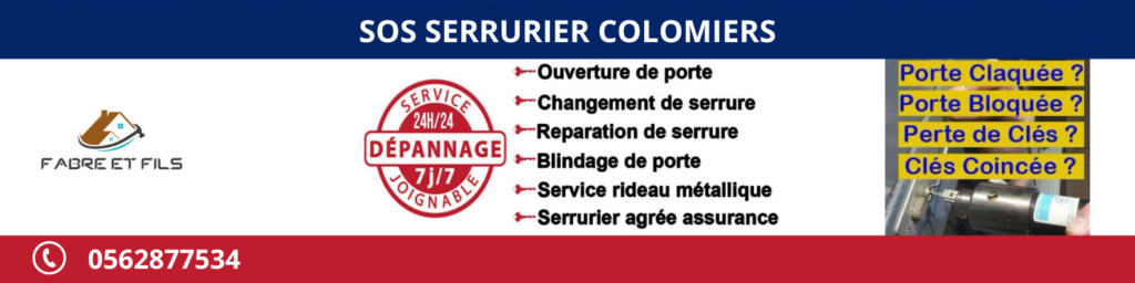 serrurier urgent 24/7 Colomiers